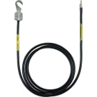 DEHN - Cavo di messa a terra 10mm²/L 2,0m nero con 1 capocorda M8/10 e 1 terminale.