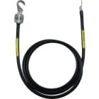 DEHN - Cavo di messa a terra 16mm²/L 1,5m nero con 1 capocorda (B)M8/10 e 1 terminale, ideale per garantire la sicurezza e l'efficienza del sistema elettrico.