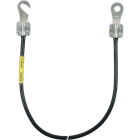 DEHN - Cavo di messa a terra 16mm²/L 4,0m nero con cad. 1 capocorda (D)M10 e (B)M8/10 - Cavo di messa a terra 16mmq/L 4,0m nero con cad. 1 capocorda (D)M10 e (B)M8/10.