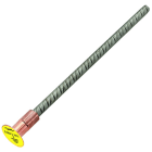 DEHN - Betonstahl Erdungsbrücke mit Anschlussplatte M16 D 50mm L 400mm TD ACCIAIO ARMATURA MESSA A TERRA M16L40.