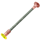 DEHN - Betonstahl-Erdungsbrücke mit Anschlussplatte M16 D 50mm L 500mm TD ACCIAIO ARMATURA MESSA TERRA M16L50.