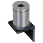 DEHN - Elemento di messa a terra in acciaio inossidabile con filetto M16, diametro 40mm e altezza 105mm.