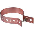 DEHN - Collare per pluviale 60-150mm in rame con foro di collegamento da 10,5mm.