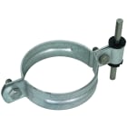 DEHN - Staffa portafilo Fe/tZn con serraggio in gomma per tondo 8-10mm e pali su tetto D 89mm.