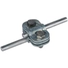 DEHN - Morsetto di sezionamento UNI Fe/tZn con piastra intermedia per 2 x Td 7-10mm e 2 x Td 7-10mm.