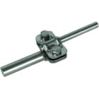 DEHN - Morsetto di sezionamento UNI INOX 200kA per Td 8-10/16mm con piastra intermedia 200KA. 459219
