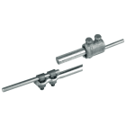 DEHN - Asta di adduzione Fe/tZn - Set - L 1500mm con manicotto di sezionamento e vite KS.