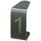 DEHN - Targhetta di numerazione 1 in acciaio inossidabile.