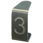 DEHN - Targhetta di numerazione 3 inox, 3.