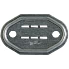 DEHN - Targhetta di numerazione con asola e supporto per targhetta.