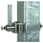 DEHN - Fascetta di fissaggio in acciaio inossidabile per asta di captazione D16mm per 4 bordi perimetrali min. 40mm.