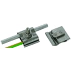 DEHN - Morsetto di terra in acciaio inossidabile per connettori da 8-10mm e cavi da 4-50mm² con bulloni M8x25 e dado, ideale per impianti fotovoltaici.