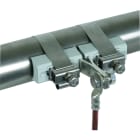 DEHN - Fascetta per tubi per ambienti Ex D 27-8 9mm con collegamento a vite M10 in Cu/gal S n-INOX.