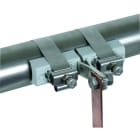 DEHN - Fascetta per tubi per ambienti Ex D 300-500mm con collegamento a vite M10 Cu/gal Sn-INOX.