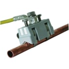 DEHN - Fascetta per tubi per ambienti Ex D 6-27 mm con collegamento a vite M8 ottone/gal Sn-INOX.