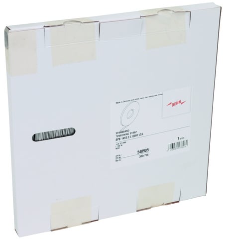 DEHN - Nastro fascette in acciaio inossidabile L100m 14x0,3mm.