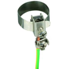 DEHN - Fascetta di messa a terra D 10-27mm con morsetto di collegamento 2 x 2,5-10mm² I NOX, ideale per garantire la sicurezza e l'efficienza del sistema elettrico.
