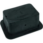 DEHN - Cassetta sotto intonaco senza morsetto di sez. 300x220x120mm in ghisa verniciata nera senza sezionamen.