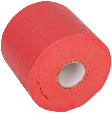 DEHN - Nastro jutato anticorrosione 100mm x 10m, rosso, perforato, resistente.