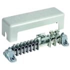 DEHN - Barra equipotenziale con coperchio per connessioni da 7x2,5-25mm², 2x16-95mm² e 1xFl 40x5mm.