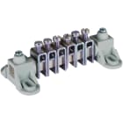 DEHN - Barra equipotenziale senza coperchio 6x2,5mm² esecuzione mini.