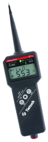 DEHN - Apparecchio per la prova della continuita EP 4 con display LCD da 0,01 Ohm a 2000 Kohm.
