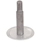 DEHN - Elemento di base con piastra flangiata Fe/tZn D 80/20mm L 100mm M16 per dispersore avvitabile di profondità.