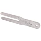 DEHN - Forcella di ritenzione per dispersori di profondità Fe/tZn 400x78x12mm.