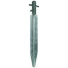 DEHN - Picchetto di terra profilato Fe/tZn L450mm con vite e dado a galletto M8 NIRO.