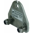 DEHN - Piastra collegamento fase bipola re con foro 13mm, 2 viti M12 dadi PAP 2 M12 SSM B13.