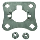 DEHN - Piastra di connessione in acciaio inossidabile per tubo da 50mm, adatta a 4 elementi HVI.