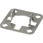 DEHN - Piastra di fissaggio in acciaio inossidabile per tubi portanti da 40mm per 4x HVI Light Plus collegamento.