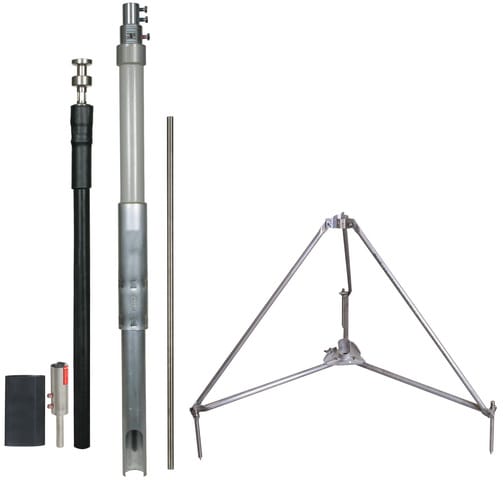 DEHN - Conduttura HVI D 23mm Cu con tubo portante 3,2M, asta 1,0M, L 3200mm p.di capt. 1000mm e trep.-SET-TRIPO.