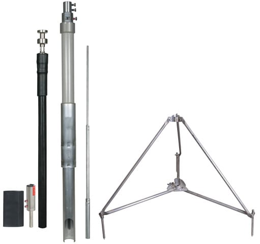 DEHN - Conduttura HVI D 23mm Cu con tubo portante 3,2m, asta 2,5m, L 3200mm, p.di capt. 2500mm e trep.-SET, HVI TRIPO.