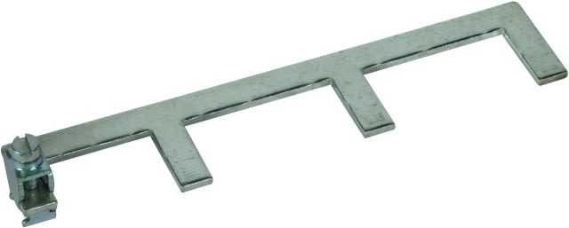 DEHN - Pettine di collegamento unipolare EB1, 3 poli, 10 unità con morsetto fino a 25 mm2. 900461