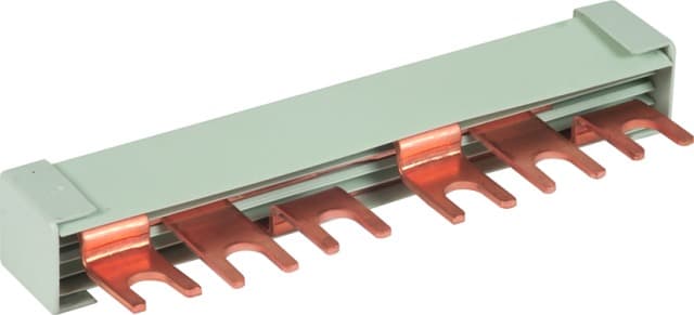 DEHN - Pettine di collegamento MVS 3 6 6, sistema di cablaggio modulare tripolare, 6 unità, 6 moduli.