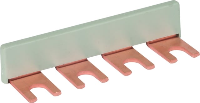 DEHN - Pettine di collegamento modulare unipolare, sistema di cablaggio 4 unità, rame 16mm² MVS 1 4.