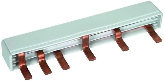 DEHN - Pettine di collegamento MVS 3 6 9, sistema di cablaggio modulare tripolare, 6 unità modulari.