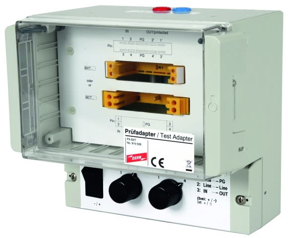 DEHN - Adattatore di prova PA BXT per testare e verificare l'efficienza dei circuiti elettrici. Ideale per professionisti che necessitano di strumenti affidabili.