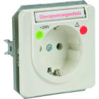 DEHN - Presa Schuko con limitatore di sovratensione profilo bianco titanio NSM PRO TW.