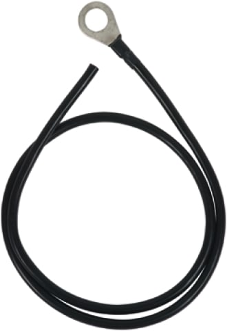 DEHN - Cavo di terra in rame da 16mm² con lunghezza di 1000mm e capo corda forato da 17mm, EL 16 B17.