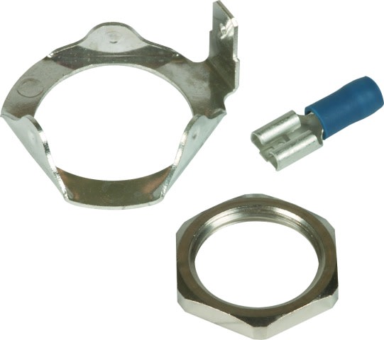 DEHN - Anello di messa a terra 6,3mm e dado M20 per messa a terra esterna DEHNpipe DPI M20. 929996