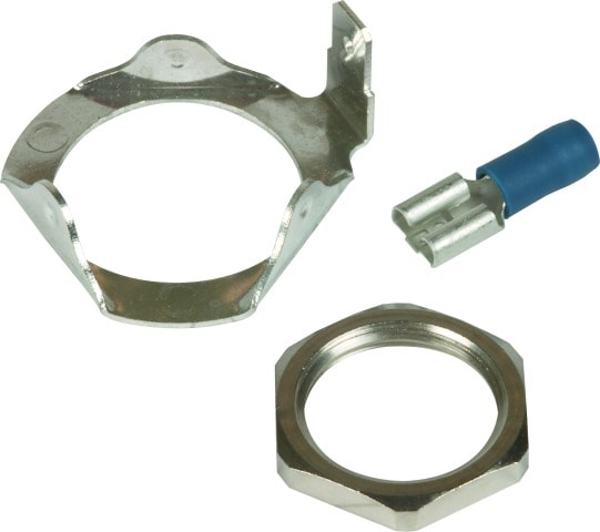 DEHN - Anello di messa a terra 6,3mm e dado M20 per messa a terra esterna DEHNpipe DPI M20.