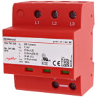 DEHN - Scaricatore combinato DEHNshield Tipo 1+2 ottimizzato per reti trifase TNC SPD T1+2 3P MONOBLOCCO.