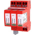 DEHN - Limitatore di sovratensione Tipo 2+3 DEHNguard MP FM 3 poli Uc 385V per reti TNC SPD T2 3P 385V A CARTUCCE CON AUX PUSHIN.