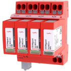 DEHN - Limitatore di sovratensione Tipo 2 DEHNguard MP 4 poli Uc 385V per reti TT e TNS SPD T2 3P+N 385V CON AUX FUSE INT PUSHIN.