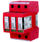 DEHN - Limitatore di sovratensione Tipo 2 DEHN Guard M 3 poli Uc 275V con Tecnologia ACI SPD T2 3P con Contatto, Fuse Integrato.