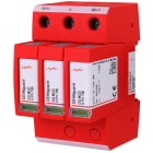 DEHN - Limitatore di sovratensione Tipo 2 per impianti FV fino a 1500V DC, con SPD integrato e fusibile incluso.