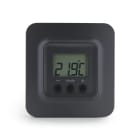 DELTA DORE - Sonda ambiente Tybox 5101 da associare ad un ricevitore per controllo riscaldamento elettrico o idraulico, pavimento radiante elettrico - colore nero