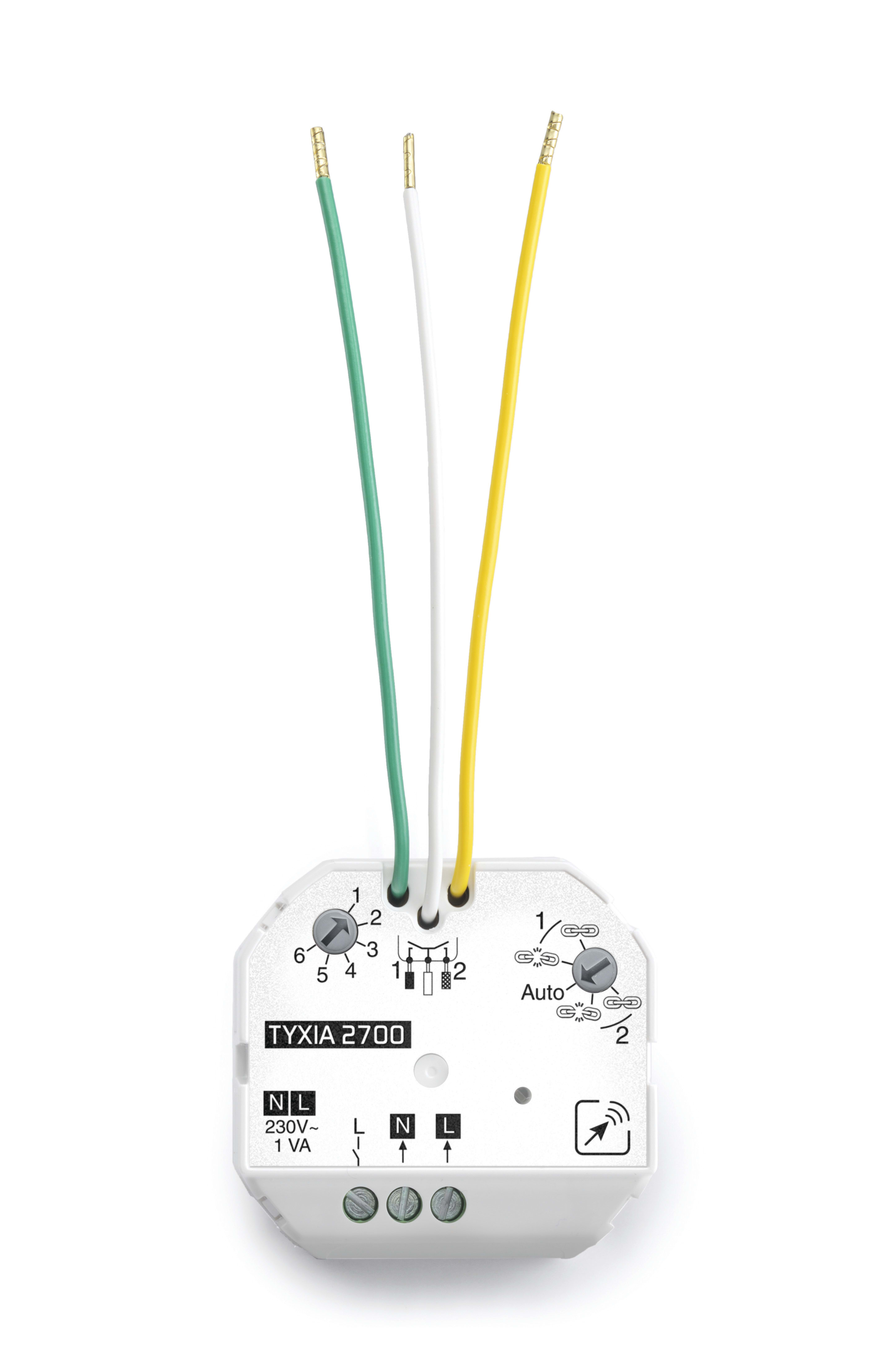 DELTA DORE - Trasmettitore radio alimentato 230 V - 2 canali multifunzione TYXIA 2700 6351096